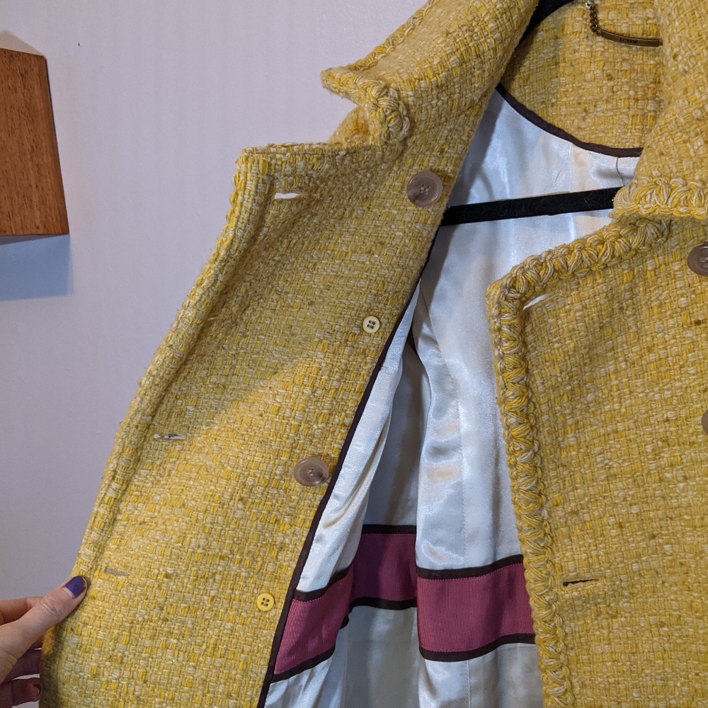Vintage J Crew Wool Tweed Coat - Picture 9 of 13